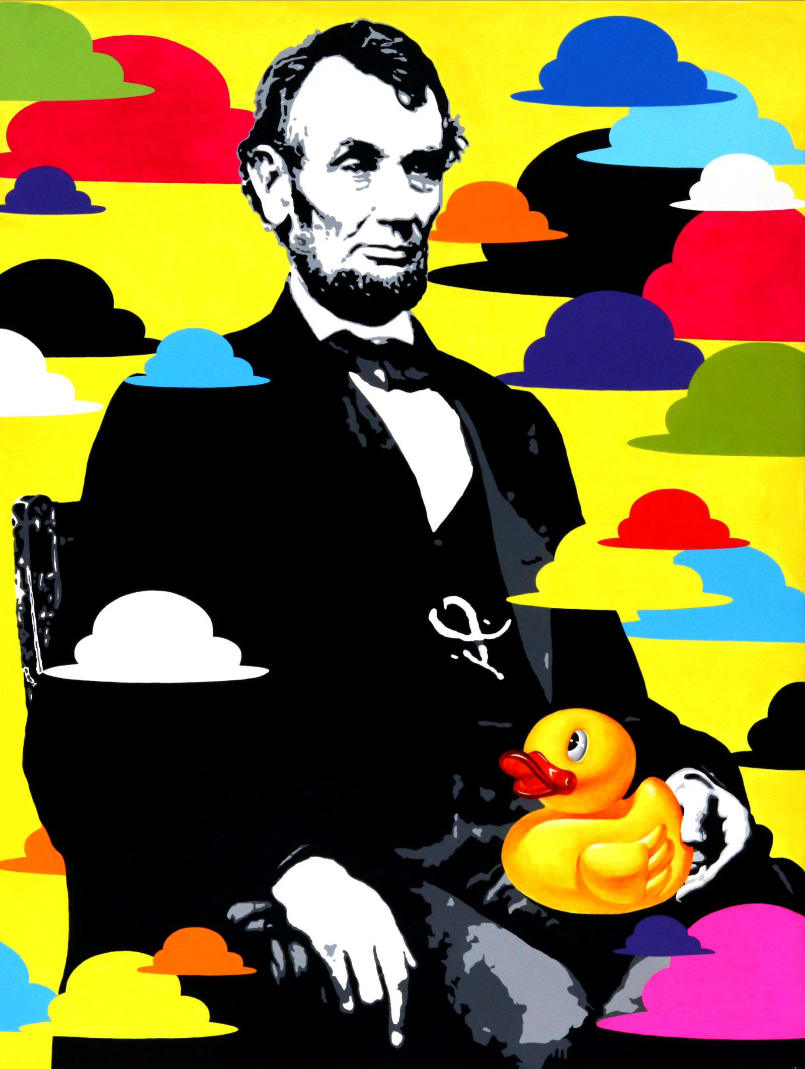 Life Is Beautiful - Abraham Lincoln, 2011, Acrylic on canvas, 122cm x 92cm