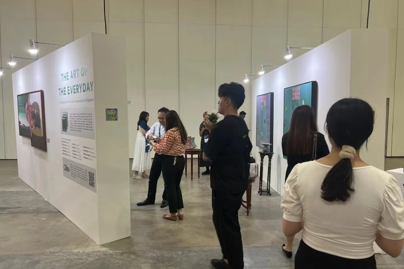 The Design Fair Asia was crowded with people