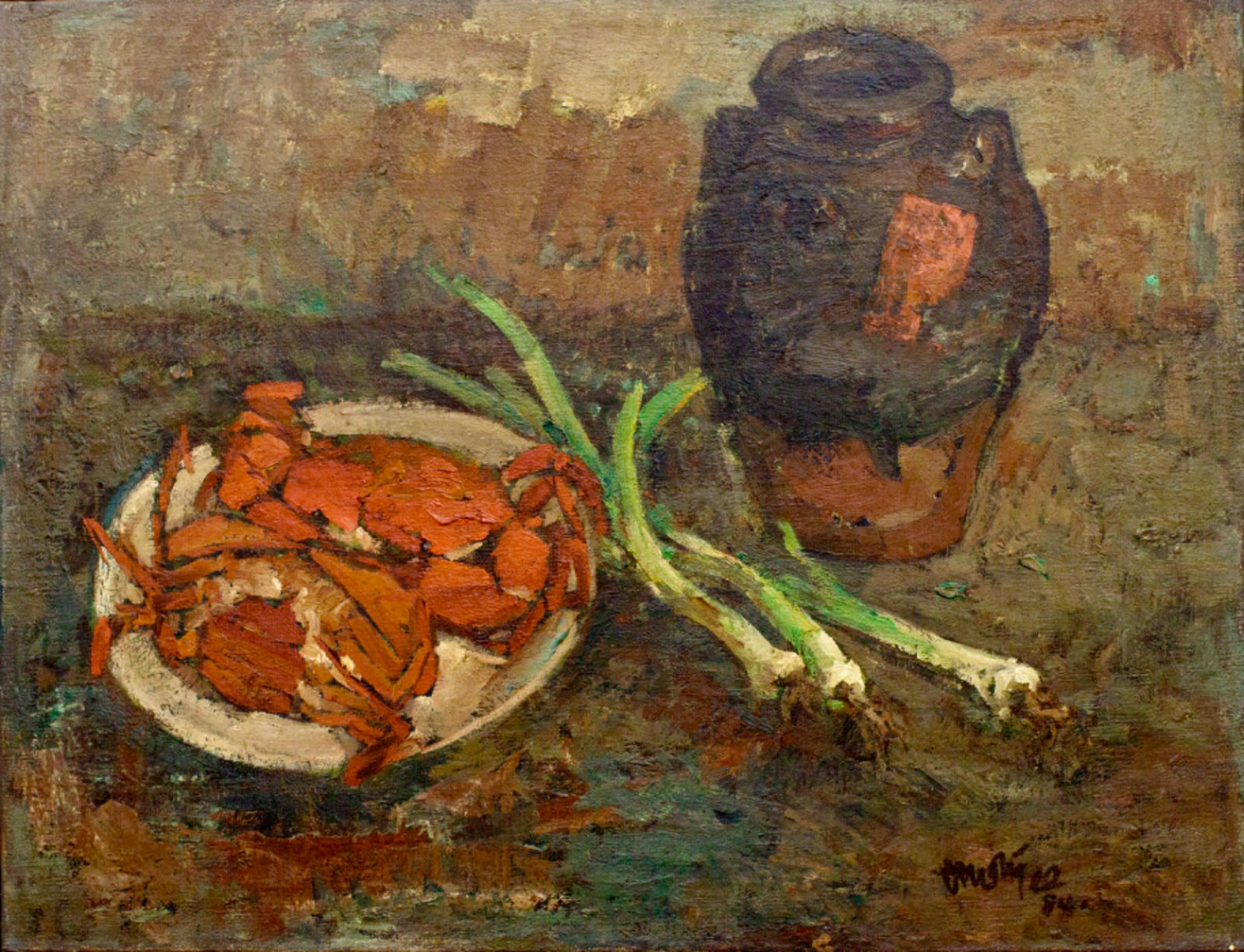 Old Wine, 1984, Tan Choh Tee, 65cm x 53cm