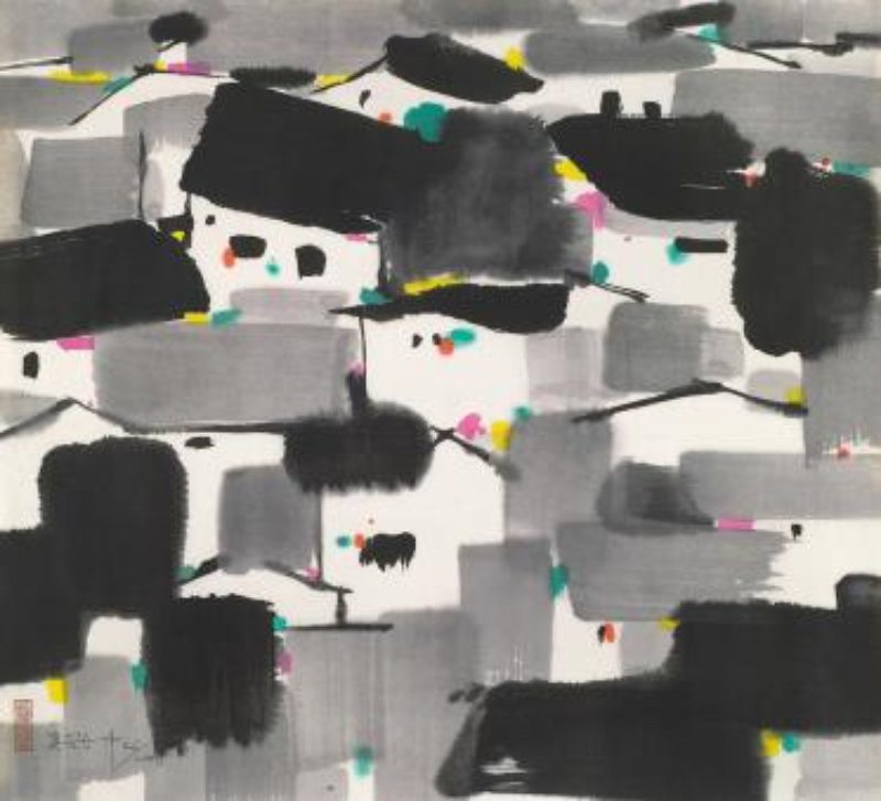 Jiangnan Houses, 1990, Collotype Prints, 62cm x 68cm