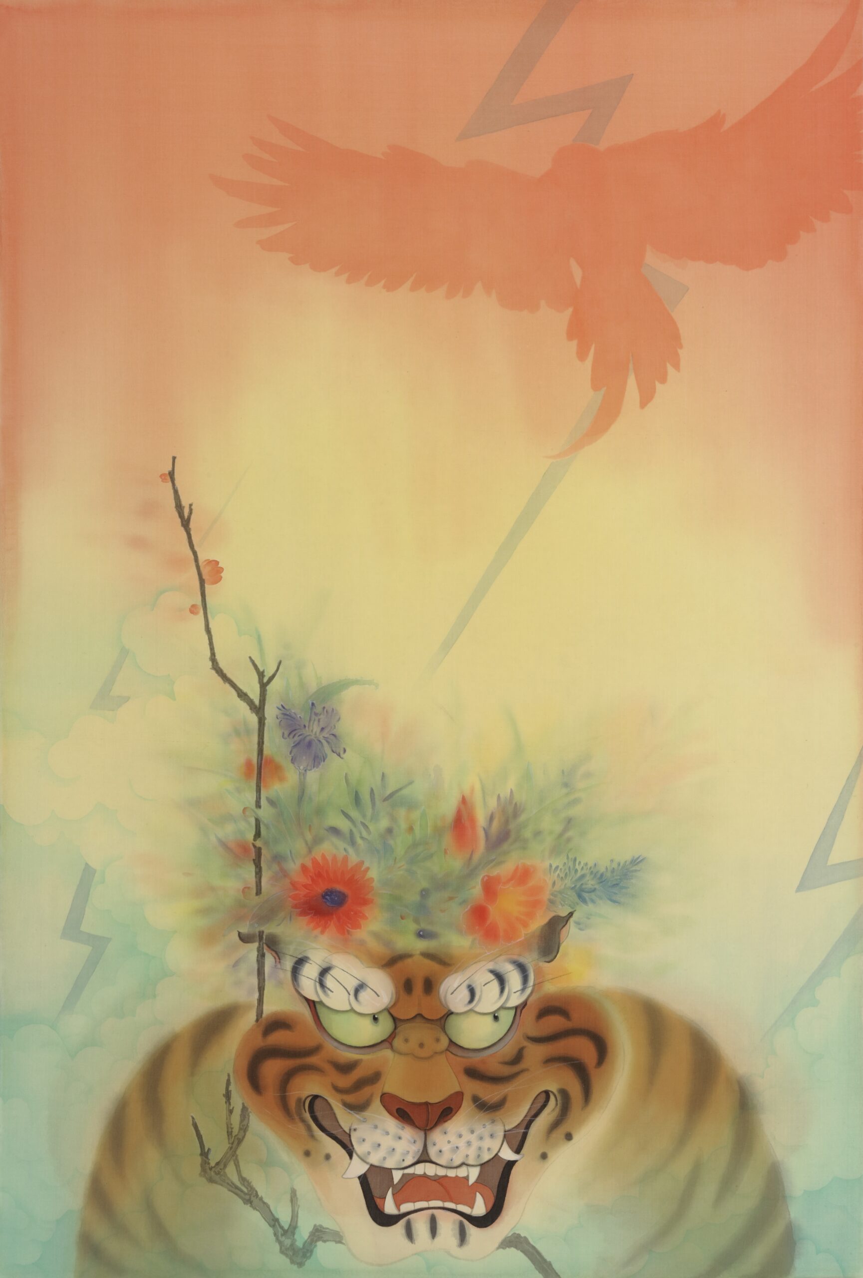 Watching Over the Cloudlight 守云光 绢本设色 60x90cm 2025
