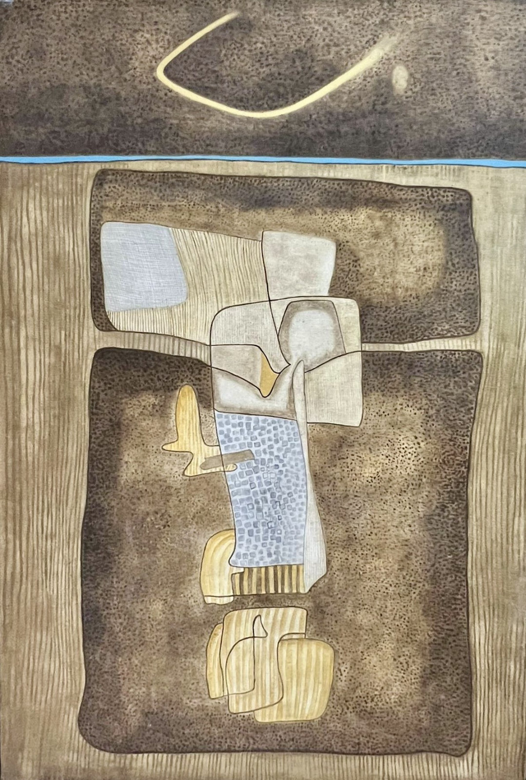 In the Beginning, 1980, Oil on Canvas, 127cm x 86.5cm