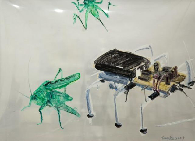 半透明系列 昆虫 Translucent Series Insect, 2007, Acrylic on Film 透明胶片丙烯, 40cm x 55cm