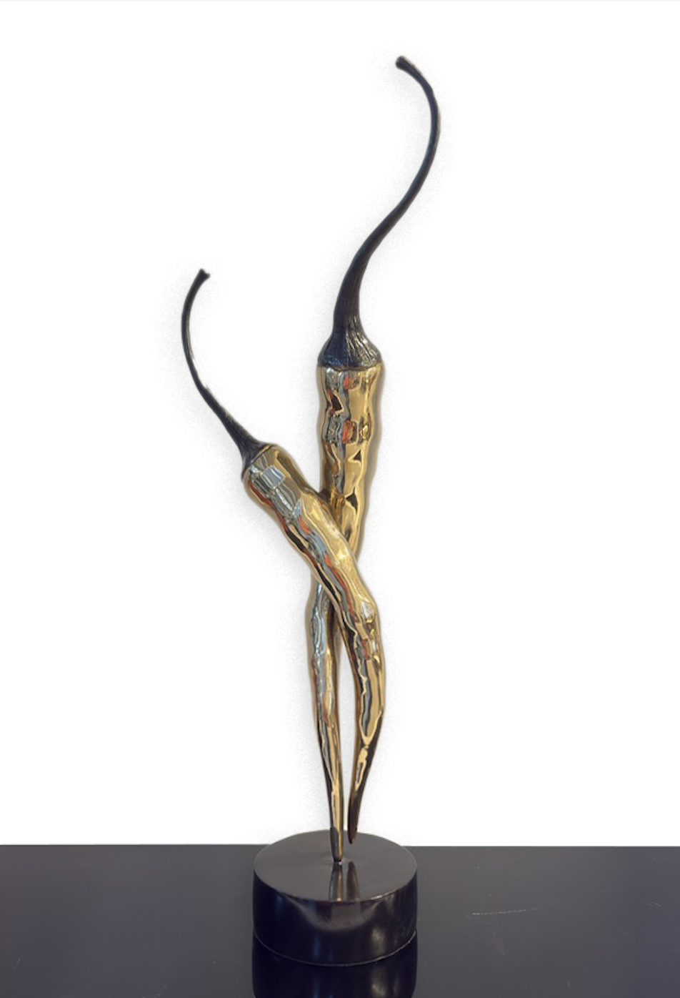 Two To Tango: Unique 1/5, 2024, Bronze (High-polished), 49 x 18 x 10 cm