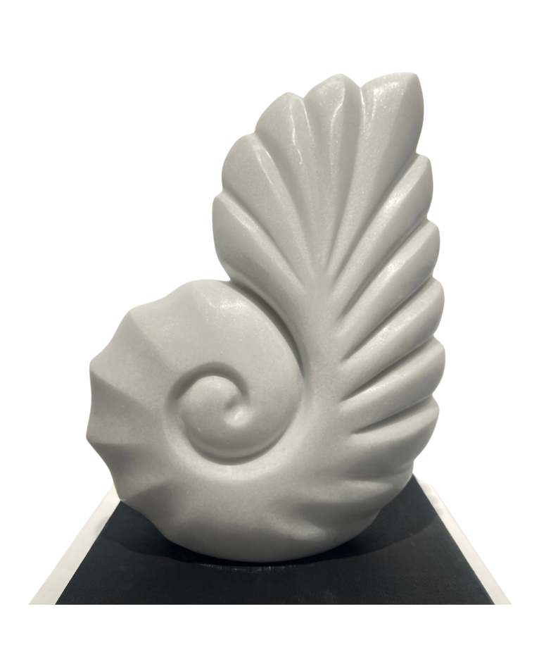 花系列之17_Flora_Series_汉白玉雕塑_Marble_sculpture_37_X_12_X_27cm_2017