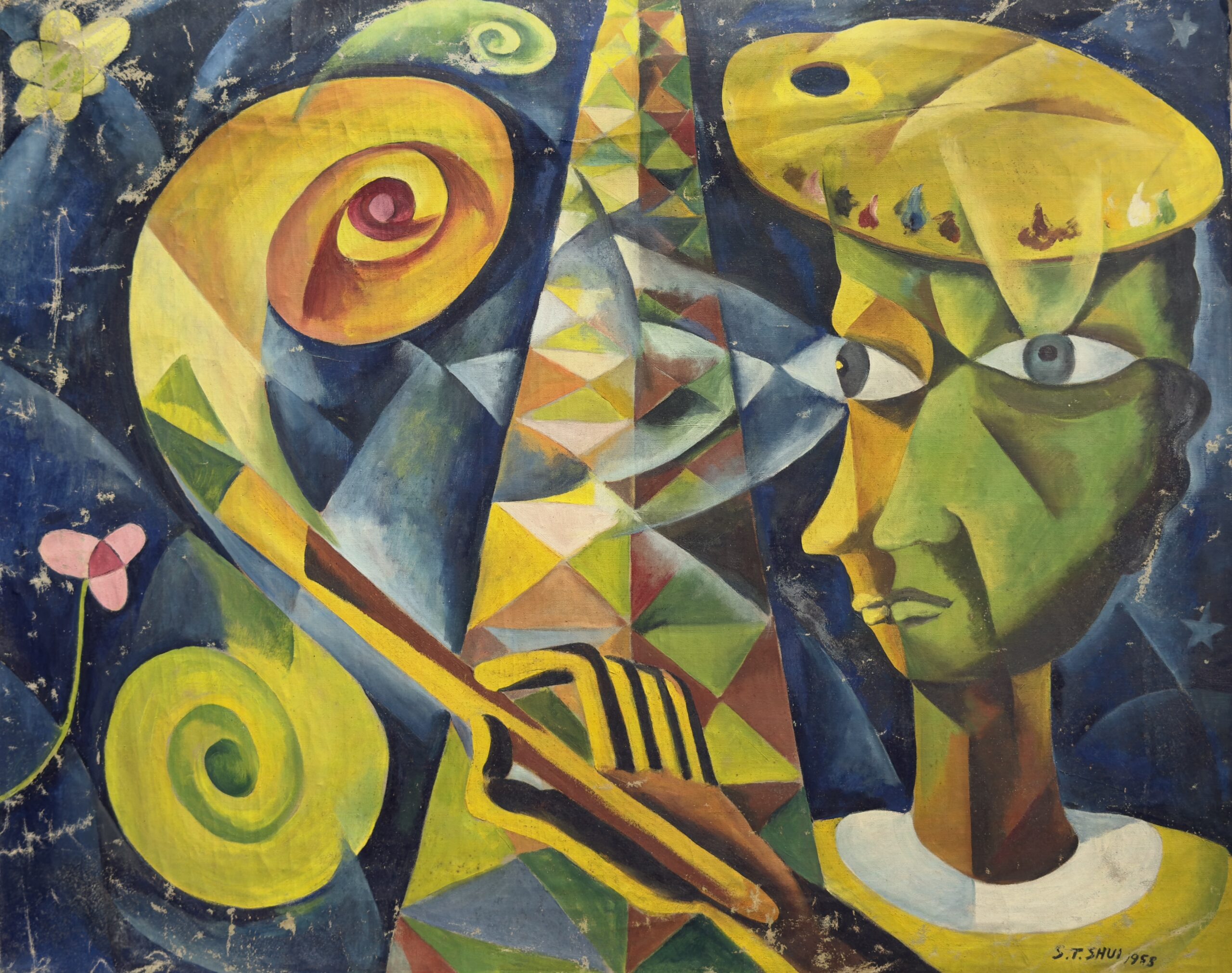 Artist with Palette 1958