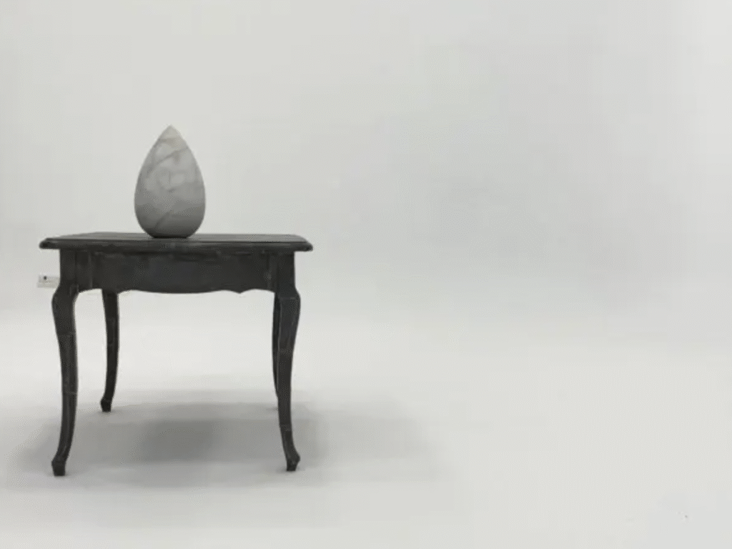 Chill Out, 2013 Marble, Wood with Lead 30 x 30 x 40 cm; 122 x 93 x 78 cm Chill Out, 2013 Marble, Wood with Lead 30 x 30 x 40 cm; 122 x 93 x 78 cm