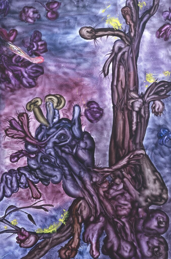 5d10cbc2300c4c8913ed4ea9aa1bf5d8 游离生长 2025 布面油画 150 x 99.5 cm