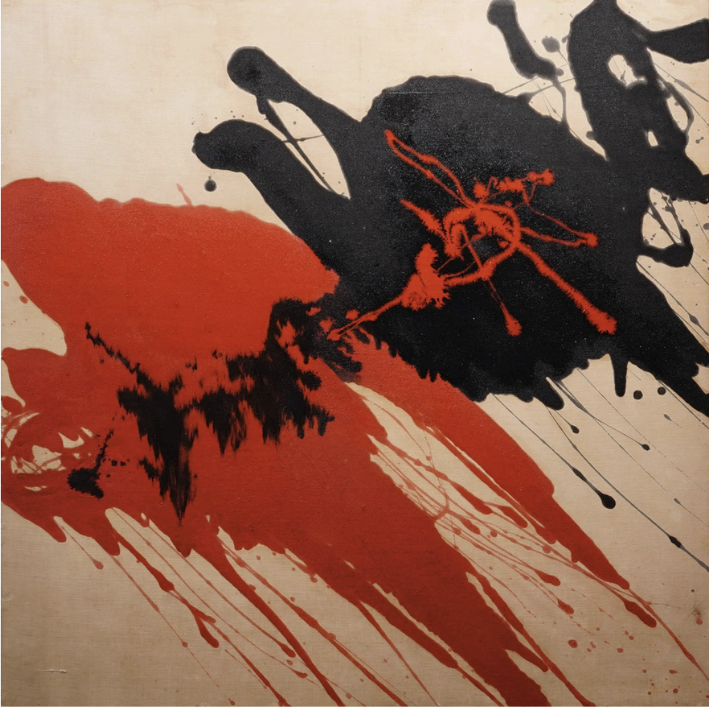 Screenshot 2026-01-19 at 6.04.17 PM 何和应,红与黑协奏曲,布面亚克力 102.0 X 102.0 cm 1978, p. 48 出版: 《何和应:我追逐的路》2021年 国家艺术理事会赞助出版,第48页