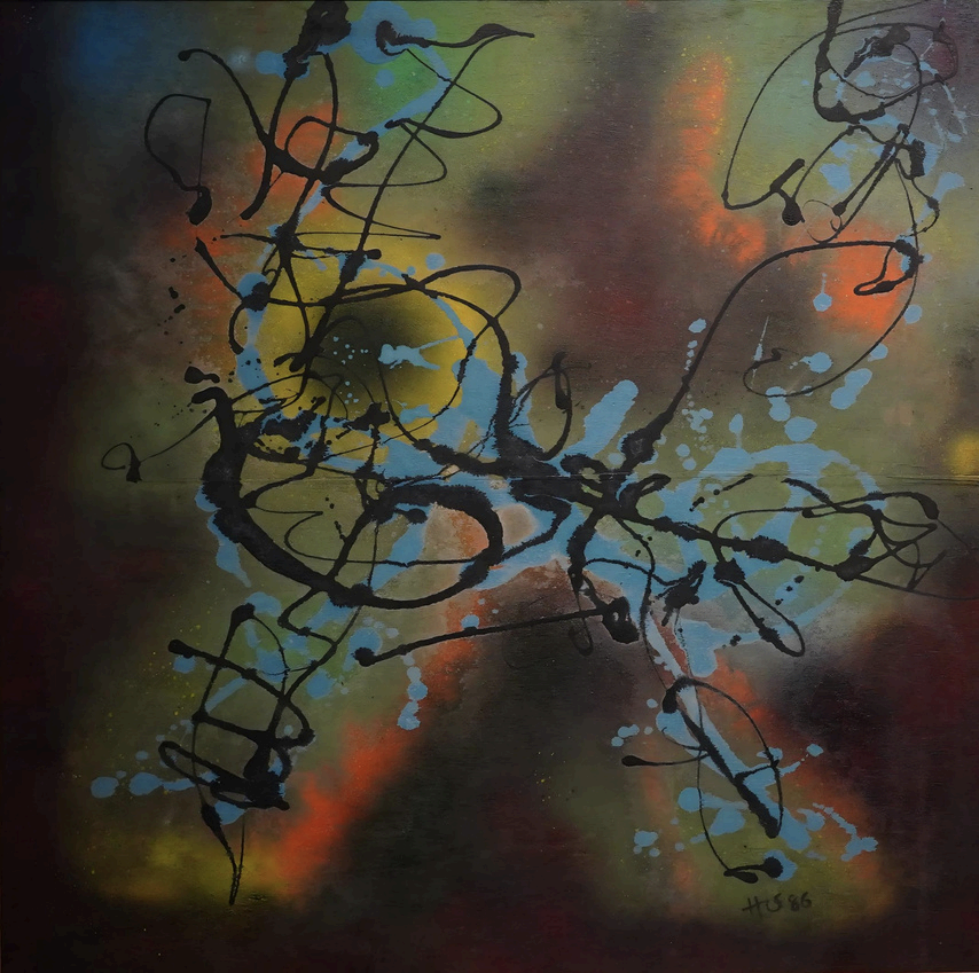 Screenshot 2026-01-19 at 6.31.29 PM 何和应,交织的律动,1986,102.0 X 102.0 cm,木板亚克力