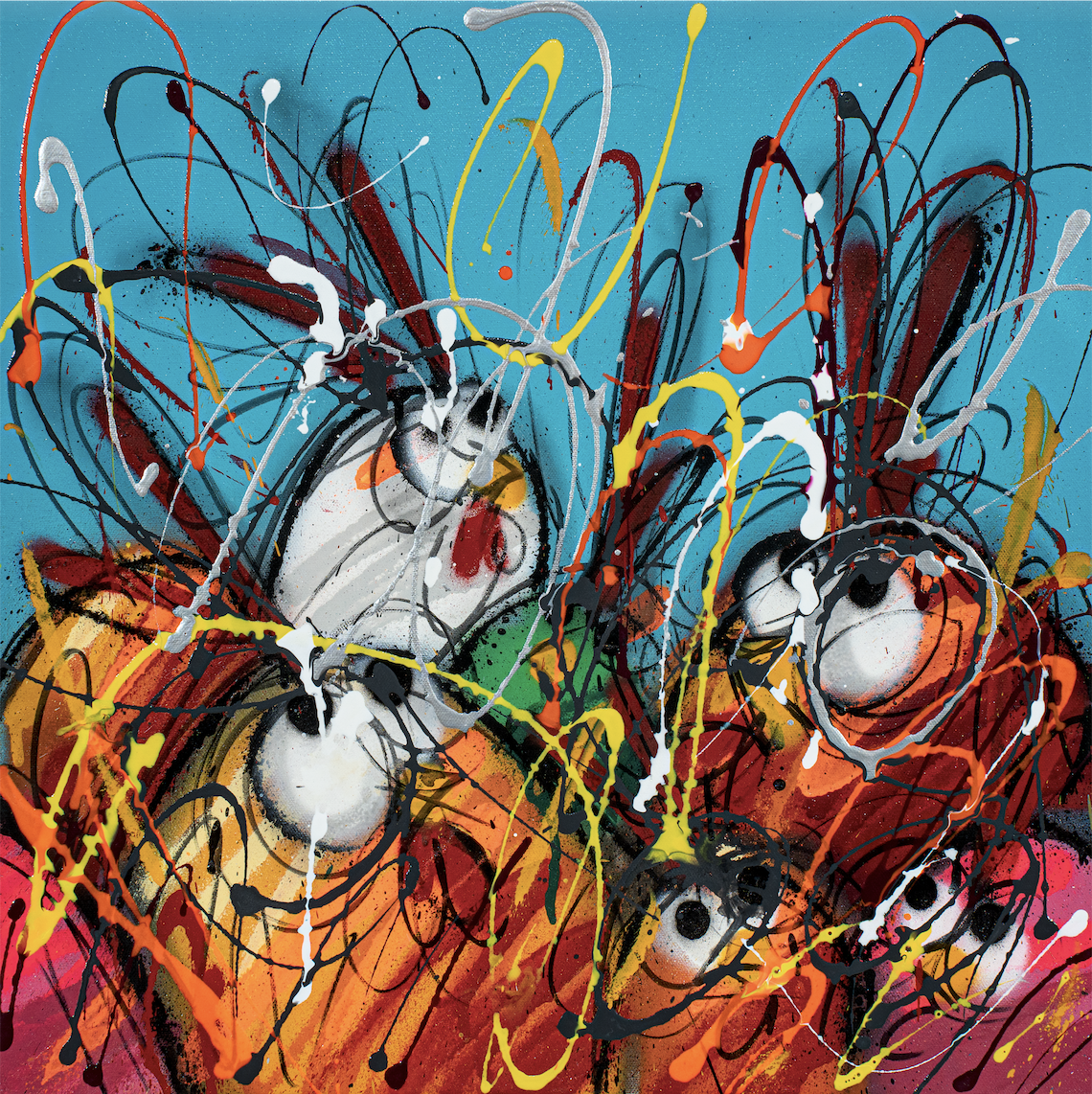 Ceet, Blue Sky, 2023, 150x180cm