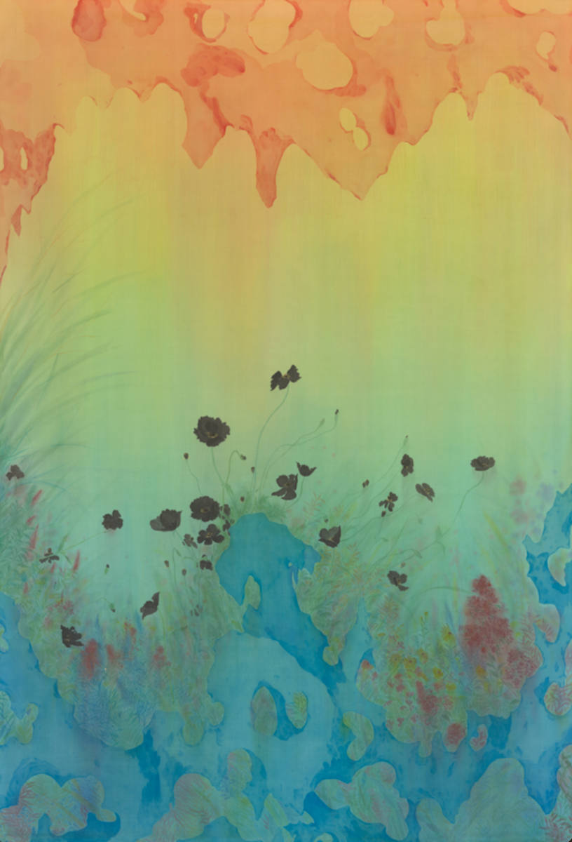 花间意·鸿蒙Sentiments among Flowers · Hong Meng 绢本设色 127x187cm 2025