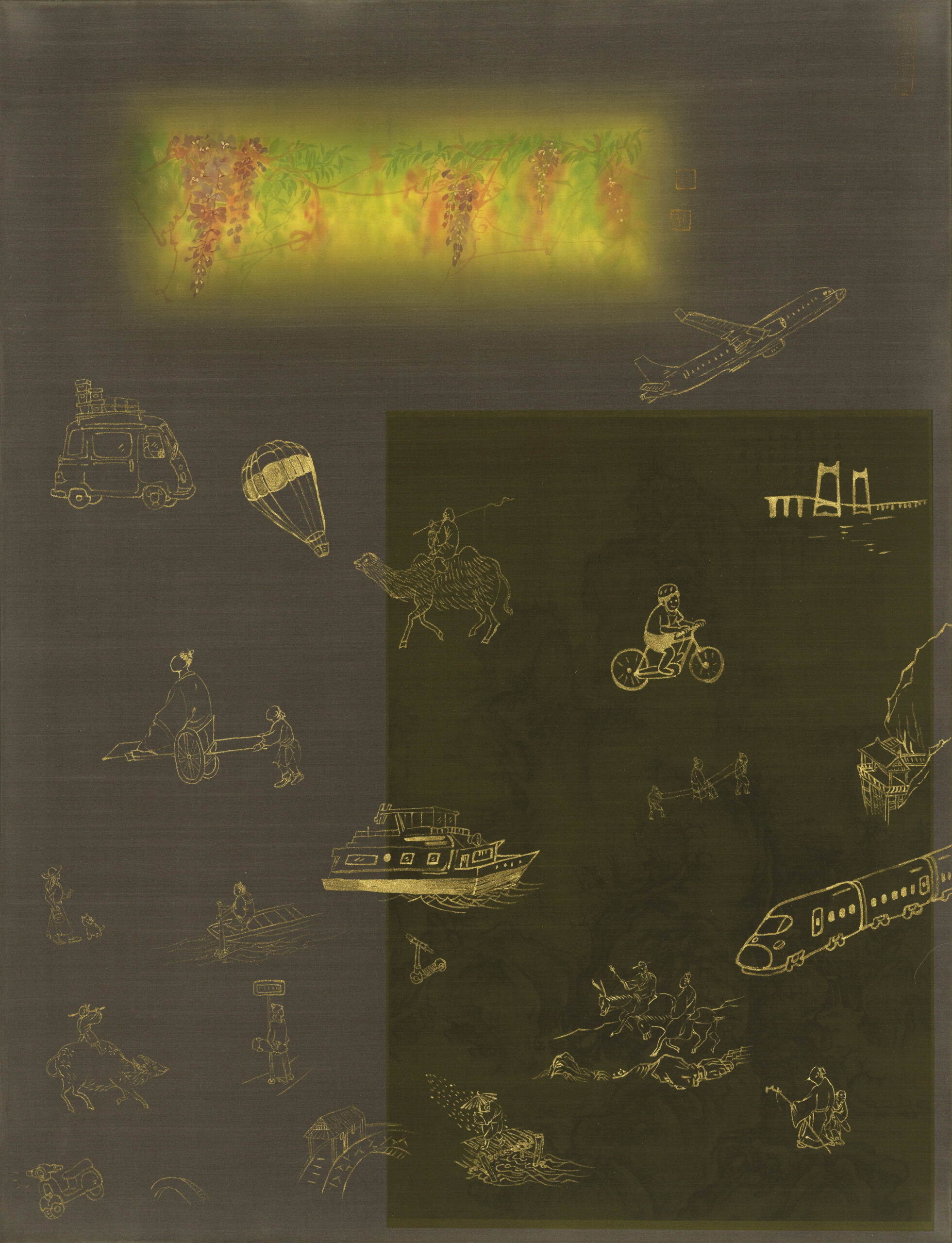 藏山集·可行｜绢本设色_67x87cm_2026