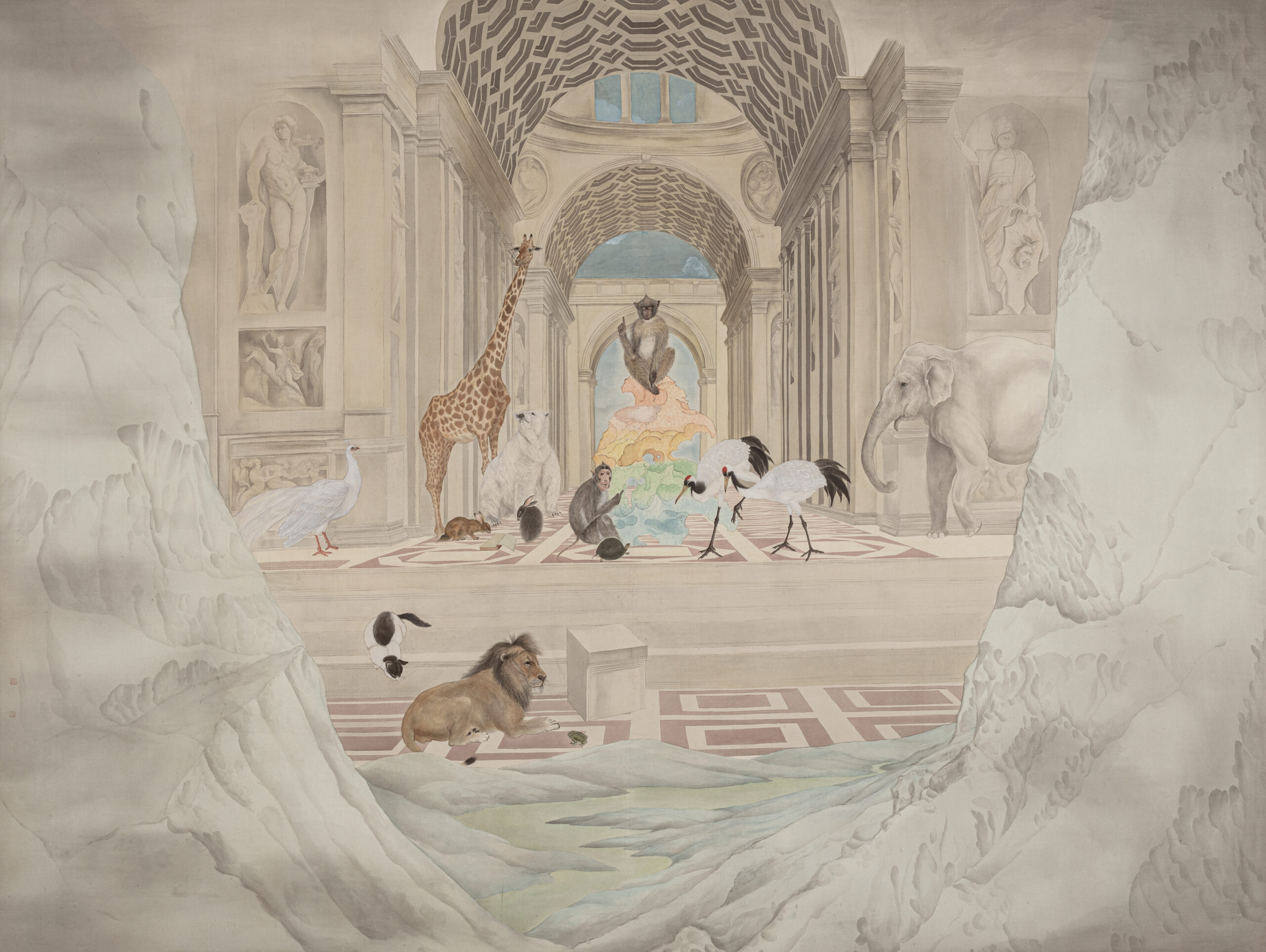  象罔寻境-绢本设色-240×180cm-2020
